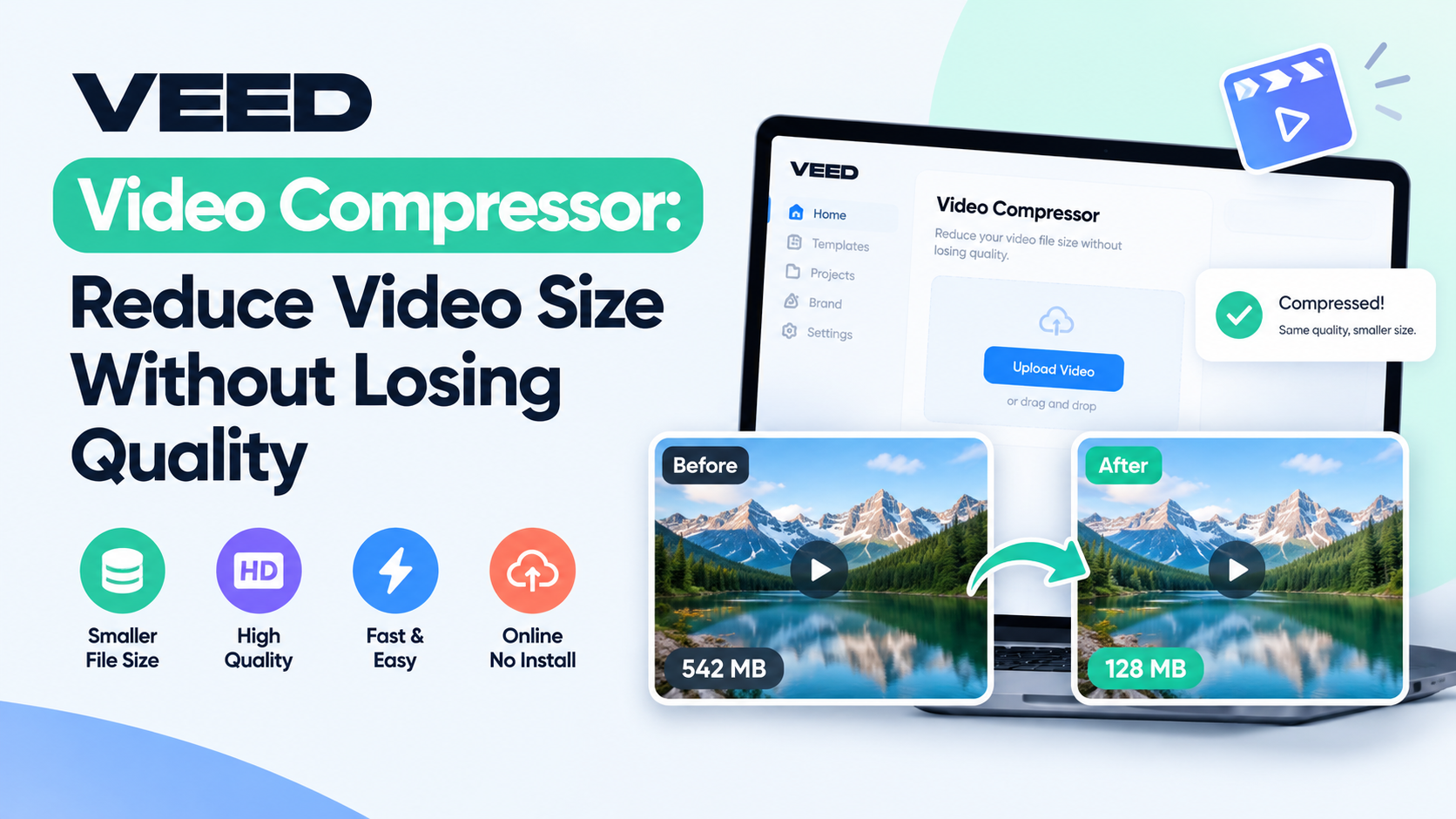 VEED Video Compressor: Reduce Video File Size Easily
