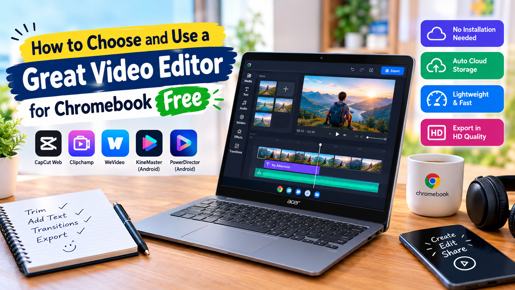 Best Free Video Editor for Chromebook Options in 2026
